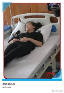 Chinka po utracie wzroku w szpitalu