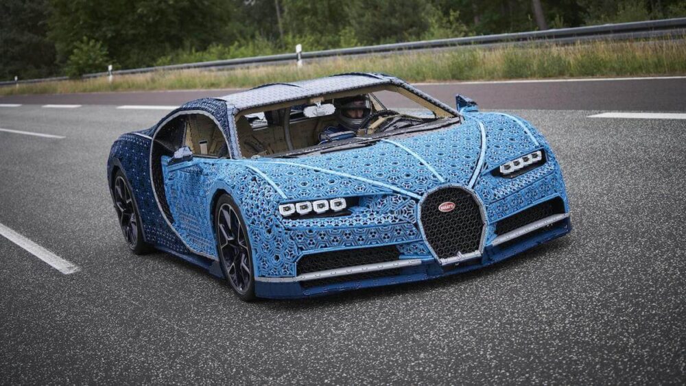Lego zbudowało Bugatti Chirona w skali 1:1, który jeździ!