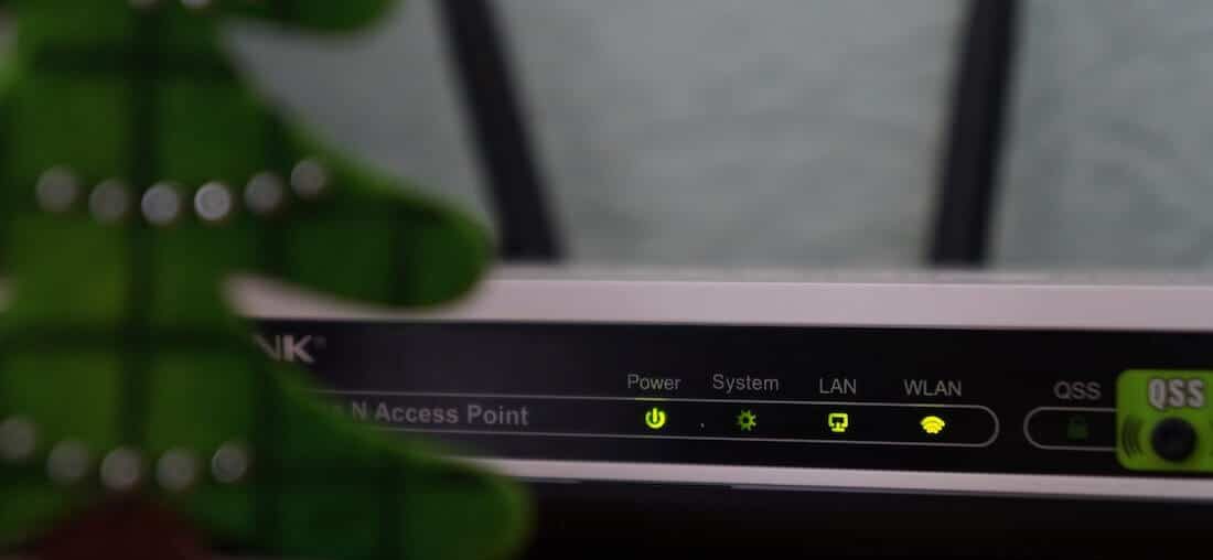 router i migające diody z internetem