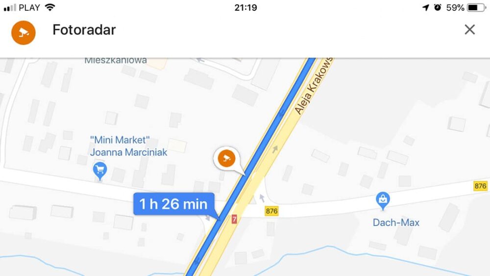 Fotoradary w Google Maps!