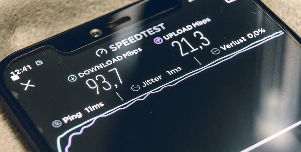 speedtest - ping, prędkość pobierania i wysyłania danych
