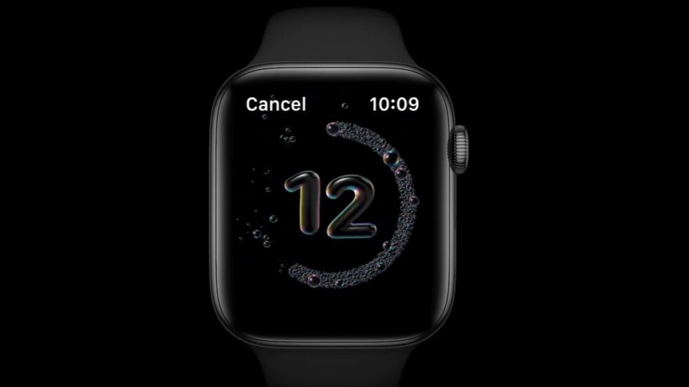 Apple stworzyło specjalną aplikację do mycia rąk z Apple Watch