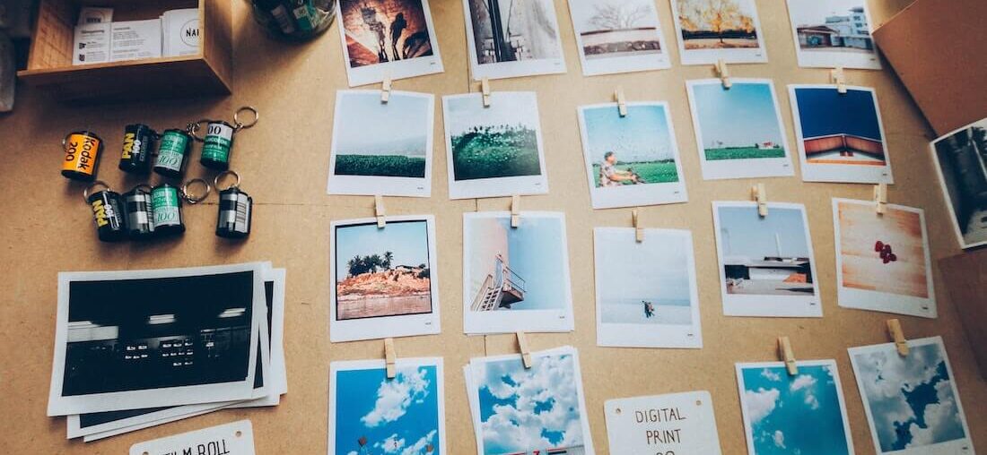 Wydrukowane zdjęcia polaroid