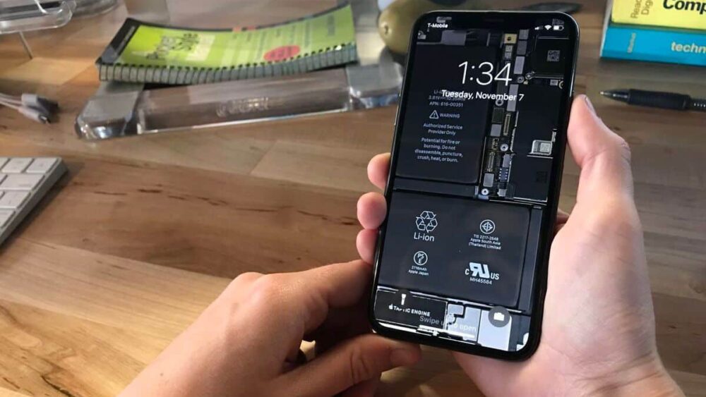 Przezroczysta tapeta iPhone