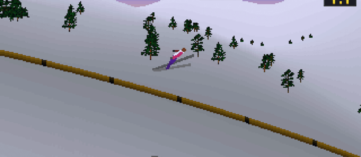 Ski Jumping Deluxe gameplay na iPhone
