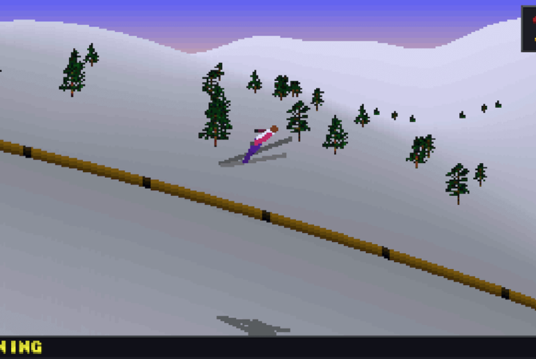 Ski Jumping Deluxe gameplay na iPhone