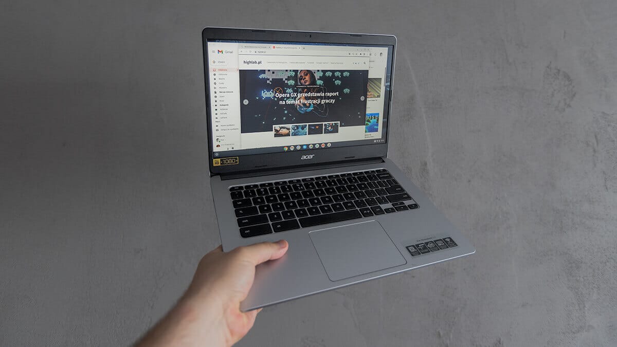Recenzja Ultrabooka Acer Chromebook 314