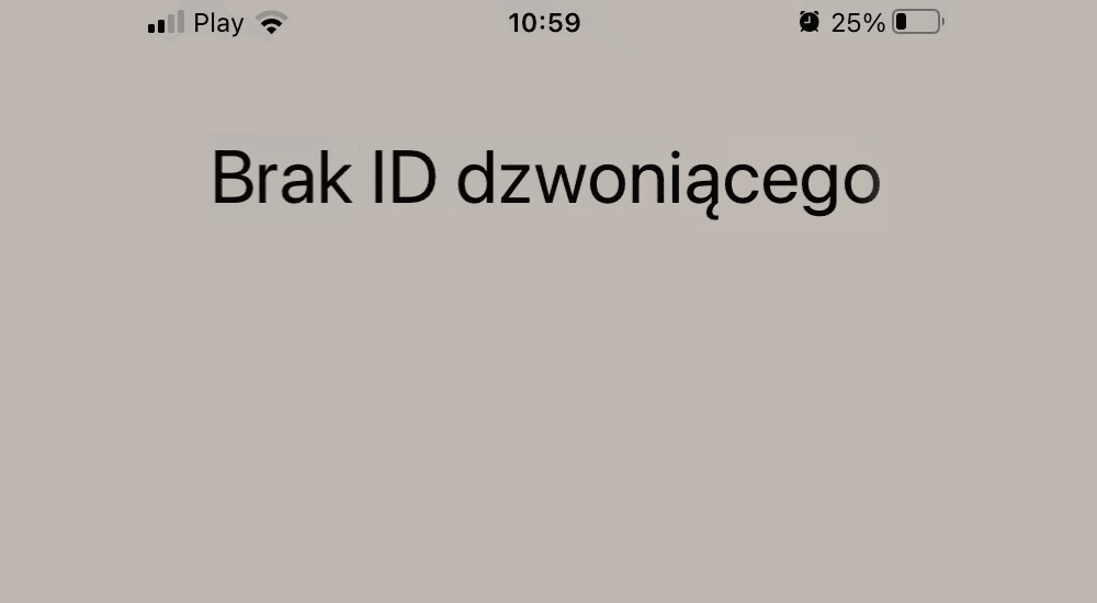 Brak ID dzowniącego na iPhone