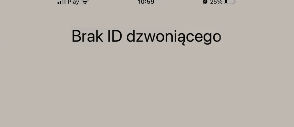 Brak ID dzowniącego na iPhone