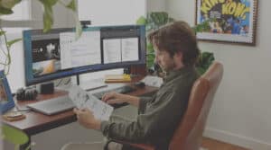 Zestaw laptop i monitor do biura HP