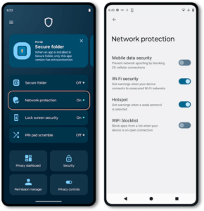 Ochrona sieci w Moto Secure