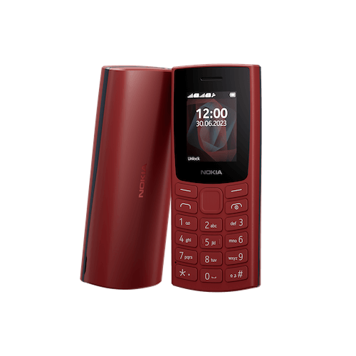 Nokia 105 w kolorze Red Terracotta