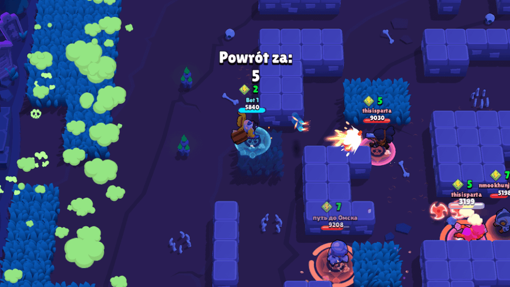 Brawl Stars: Co oznacza kręcenie się podczas bitwy?