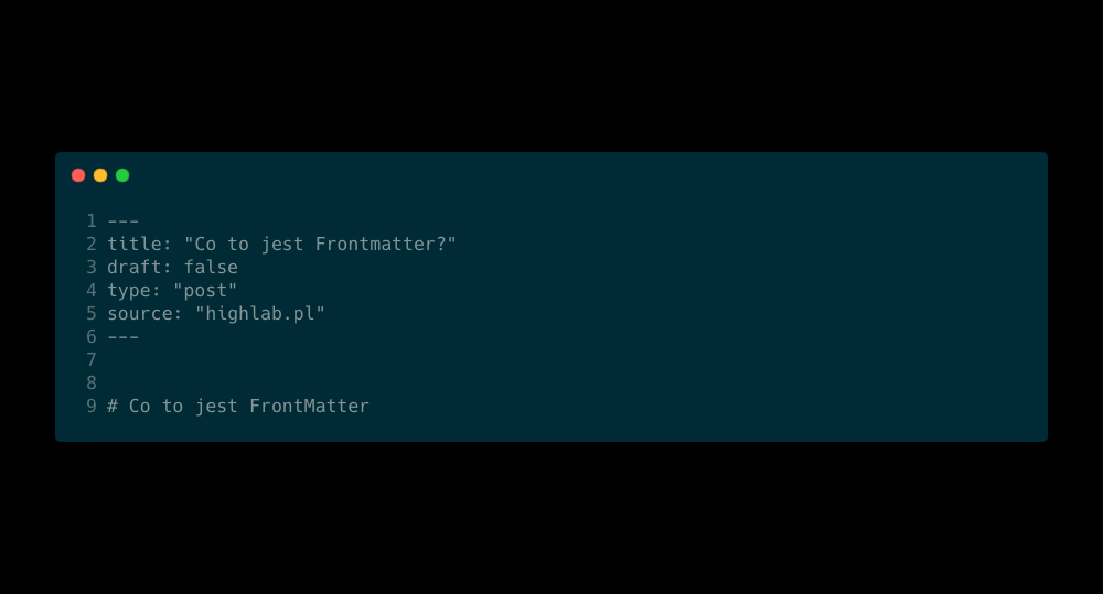 Frontmatter w Markdown – składnia, przykłady i zastosowanie w erze AI